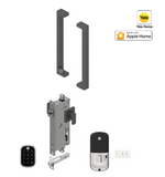 YALE ASSURE SL (Keyless) SMART-READY LOCK WITH APEX 143 x 300 ENTRANCE SET MATT BLACK & SATIN NICKEL