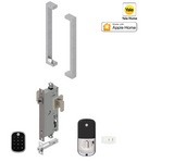 YALE ASSURE SL (Keyless) SMART-READY LOCK WITH APEX 143 x 300 ENTRANCE SET MATT BLACK & SATIN NICKEL