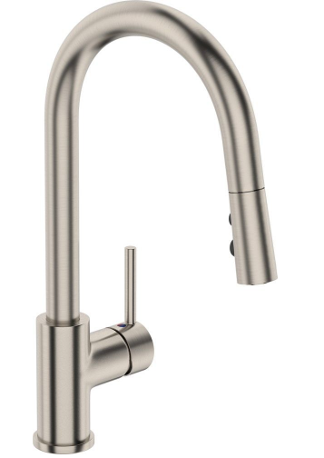 Archant Heritage Elementi Uno Gooseneck Mixer w/Pullout Spout, MP, Available in 3 Colours : Black ,Brushed no & Chrome