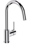 Archant Heritage Elementi Uno Gooseneck Mixer ,All pressure Available in 3 Colours : Black ,Brushed no & Chrome