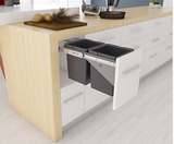 Tanova NZ Simplex Push Open Kitchen Bin - 300mm Cabinet Drawer Front - 1 x 10L 1 x 6Litre ,1 x 12L 1 x 8Litre  ,2 x 10Litre ,2 x 12Litre