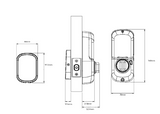 YALE ASSURE SL (Keyless) SMART-READY LOCK WITH APEX 143 x 600 ENTRANCE SET MATT BLACK ,OIL RUBBED BRONZE & SATIN NICKEL