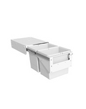 Tanova NZ Simplex Push Open Kitchen Bin - 350mm Cabinet Drawer Front Type - 1 x 15L 2 x 6Litre ,1 x 18L 2 x 8Litre  ,2 x 15Litre ,2 x 18Litre and 2 x 24Litre White & Grey