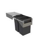 Tanova NZ Simplex Push Open Kitchen Bin - 350mm Cabinet Drawer Front Type - 1 x 15L 2 x 6Litre ,1 x 18L 2 x 8Litre  ,2 x 15Litre ,2 x 18Litre and 2 x 24Litre White & Grey