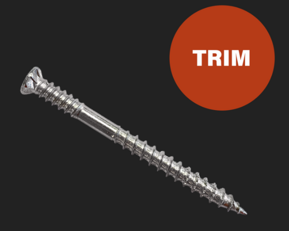 Ecko Decking Screws Trim Head T-REX17-316Stainless Steel 12G -65,75,90 mm Pack of 1K