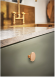 Archant Heritage Ellipse Knob, 42mm - Available in 4 Colours :  Brushed Brass ,Matte Black ,White & Gunmetal