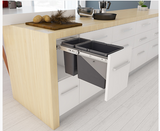 Tanova NZ Simplex Soft Close Kitchen Bin - 300mm and 350mm Cabinet Drawer Front Type - 1 x 10L 1 x 6Litre ,1 x 12L 1 x 8Litre ,1 x 15L 1 x 6Litre ,1 x 18L 1 x 8Litre ,1 x 15L 2 x 6Litre & 1 x 18L 2 x 8Litre