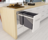 Tanova NZ Simplex Soft Close Kitchen Bin - 300mm and 350mm Cabinet Drawer Front Type - 1 x 10L 1 x 6Litre ,1 x 12L 1 x 8Litre ,1 x 15L 1 x 6Litre ,1 x 18L 1 x 8Litre ,1 x 15L 2 x 6Litre & 1 x 18L 2 x 8Litre