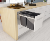 Tanova NZ Simplex Soft Close Kitchen Bin - 300mm and 350mm Cabinet Drawer Front Type - 1 x 10L 1 x 6Litre ,1 x 12L 1 x 8Litre ,1 x 15L 1 x 6Litre ,1 x 18L 1 x 8Litre ,1 x 15L 2 x 6Litre & 1 x 18L 2 x 8Litre