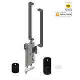 YALE ASSURE SL (Keyless) SMART-READY LOCK WITH APEX 143 x 450 ENTRANCE SET SATIN NICKEL & MATT BLACK