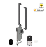 YALE ASSURE SL (Keyless) SMART-READY LOCK WITH APEX 143 x 450 ENTRANCE SET SATIN NICKEL & MATT BLACK