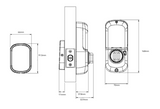 YALE ASSURE SL (Keyless) SMART-READY LOCK WITH APEX 143 x 1000 ENTRANCE SET SATIN NICKEL ,MATT BLACK & OIL RUBBED BRONZE