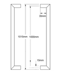 YALE ASSURE SL (Keyless) SMART-READY LOCK WITH APEX 143 x 1000 ENTRANCE SET SATIN NICKEL ,MATT BLACK & OIL RUBBED BRONZE