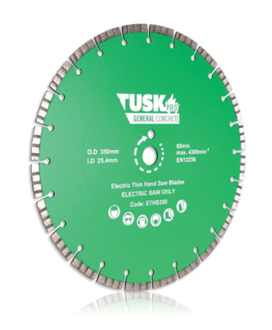 Tusk Heavy Duty Electric Thin Hand Saw Blades - 350mm x 2.2/1.6 x 10 x 25.4PH