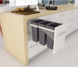 Tanova NZ Simplex Soft Close Kitchen Bin - 200mm ,300mm ,350mm and 400mm Cabinet Drawer Front Type - 1 x 50Litre ,2 x 6Litre ,2 x 8Litre ,2 x 10Litre ,2 x 12Litre ,2 x 15Litre ,2 x 18Litre ,2 x 24Litre & 3 x 8Litre Grey or White