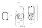 YALE ASSURE SL(Keyless) SMART-READY LOCK WITH APEX 145X525 ENTRANCE SET MATT BLACK &  SATIN NICKEL