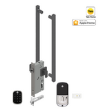 YALE ASSURE SL(Keyless) SMART-READY LOCK WITH APEX 145X525 ENTRANCE SET MATT BLACK &  SATIN NICKEL