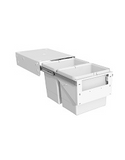 Tanova NZ Simplex Soft Close Kitchen Bin - 300mm ,350mm and 450mm Cabinet Drawer Front Type - 1 x 20Litre ,1 x 36Litre ,2 x 10Litre ,2 x 12Litre ,2 x 15Litre ,2 x 18Litre & 2 x 24Litre White