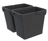 Tanova NZ Bin for LEGRABOX F Drawer - Frame & Buckets 450mm ,500mm and 600mm- Cabinet  – 2 x 20 Litre & 2 x 36 Litre  - Grey