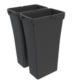 Tanova NZ Bin for LEGRABOX F Drawer - Frame & Buckets 450mm ,500mm and 600mm- Cabinet  – 2 x 20 Litre & 2 x 36 Litre  - Grey