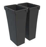 Tanova NZ Bin for LEGRABOX F Drawer - Frame & Buckets 450mm ,500mm and 600mm- Cabinet  – 2 x 20 Litre & 2 x 36 Litre  - Grey