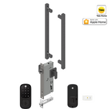 YALE ASSURE KEYED SMART-READY LOCK WITH APEX 145X375 ENTRANCE SET SATIN NICKEL & MATT BLACK