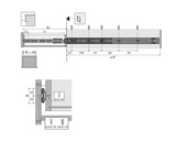 Hettich Germany Full Extension Runner With Push to Open, Load Class 12.7mm Installed Width Length - Available in 8 sizes : 300mm ,350mm ,400mm ,450mm ,500mm ,550mm ,600mm ,650mm - 35 kg