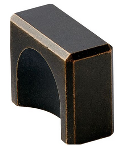 Archant Heritage Fold Knob, 40mm OAL 32mm Centres - Available in 4 Colours : Antique Brown ,Black Nickel ,Antique Grey & Inox Look