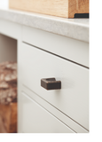 Archant Heritage Fold Knob, 40mm OAL 32mm Centres - Available in 4 Colours : Antique Brown ,Black Nickel ,Antique Grey & Inox Look