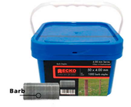 Ecko Battenmaster Barbed Staples 3.15 x 33,40,50mm Galvanized