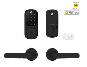 YALE ASSURE KEYED SMART-READY LOCK WITH SIMPLICITY LEVER MATT BLACK