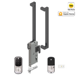 YALE ASSURE KEYED SMART-READY LOCK WITH APEX 146X450 ENTRANCE SET MATT BLACK & SATIN BLACK