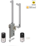 YALE ASSURE KEYED SMART-READY LOCK WITH APEX 146X450 ENTRANCE SET MATT BLACK & SATIN BLACK