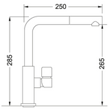 Archant Heritage Franke Mythos &  Active Pull-Out Tap - Onyx (TA621B) & Chrome (TA7701)