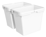 Tanova NZ Bin for LEGRABOX F Drawer - Frame & Buckets 450mm ,500mm and 600mm- Cabinet  – 2 x 20 Litre ,2 x 36 Litre - White