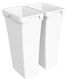 Tanova NZ Bin for LEGRABOX F Drawer - Frame & Buckets 450mm ,500mm and 600mm- Cabinet  – 2 x 20 Litre ,2 x 36 Litre - White