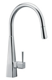 Archant Heritage Franke Pyra Black & Light Pull-Out Tap - Matte Black & Chrome