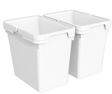 Tanova NZ Bin for LEGRABOX F Drawer - Frame & Buckets 450mm ,500mm and 600mm- Cabinet  – 2 x 20 Litre ,2 x 36 Litre - White