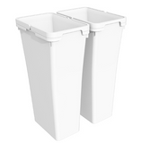 Tanova NZ Bin for LEGRABOX F Drawer - Frame & Buckets 450mm ,500mm and 600mm- Cabinet  – 2 x 20 Litre ,2 x 36 Litre - White