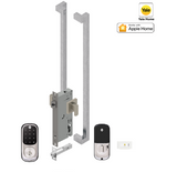 YALE ASSURE KEYED SMART-READY LOCK WITH APEX 146X600 ENTRANCE SET MATT BLACK & SATIN NICKEL