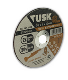 Tusk Heavy Duty Thin Metal Cut-off Wheel 76mm x 1 x 10 ,105 x 1 x 16 ,115mmx 1 x 22.23 ,125mm x 1 x 22.23 ,180mm x 1.6 x 22.23 & 230mm x 1.9 x 22.23 - 10pc pack & 50pc pack