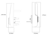 YALE ASSURE KEYED SMART-READY LOCK WITH APEX 147X450 ENTRANCE SET MATT BLACK & SATIN NICKEL