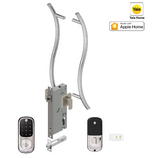 YALE ASSURE KEYED SMART-READY LOCK WITH APEX 147X450 ENTRANCE SET MATT BLACK & SATIN NICKEL