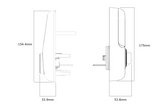 YALE ASSURE KEYED SMART-READY LOCK WITH APEX 141 X 300 ENTRANCE SET SATIN NICKEL & MATT BLACK