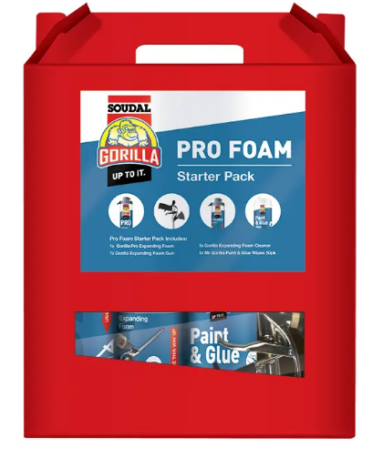 Soudal Gorilla Pro Foam Starter pack Priced per unit Minimum order Quantity 6 Units