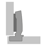 Hettich Germany Sensys Thick Door Hinge With Integrated Silent System Overlay, Half overlay & Inset Opening angle 95° ,TH-drilling pattern 52 x 5.5 mm, for Screwing On -Nickel Plated