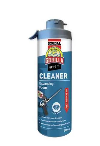 Soudal Gorilla Expanding Foam Cleaner 500ml Click & Fix Priced per unit Minimum order Quantity 6 Units