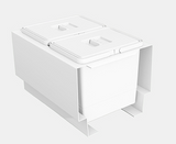 Tanova NZ Kitchen Bin - Drawer Frame & Buckets 400mm Cabinet  - 2 x 15 Litre ,2 x 18 Litre & 2 x 24 Litre - White