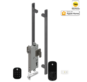 YALE ASSURE SL(Keyless) SMART-READY LOCK WITH APEX 141 X 600 ENTRANCE SET MATT BLACK & SATIN NICKEL