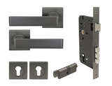 Windsor Premium NZ Galaxy Elite - Pegasus Entrance Set Price Per Set - Available in 4 Colours : Matt Black ,Brushed Nickel ,Graphite Nickel  & Powder Coat